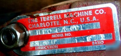 New terrell machine co 8:1 gear case hfo-ca-001 old stk