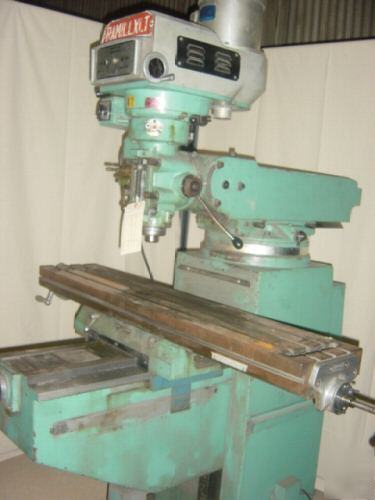 Ramillxlt milling machine bridgeport style 50X10 table
