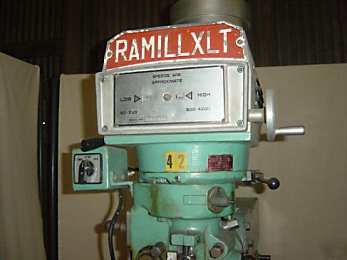 Ramillxlt milling machine bridgeport style 50X10 table
