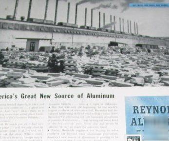 Reynolds aluminum listerhill, alabama plant -1944 ad