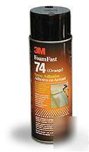 3M foam fast orange #74 spray adhesive bond upholstery