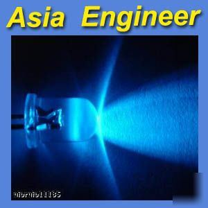 3MM ultra bright blue led 5000 mcd free resistors