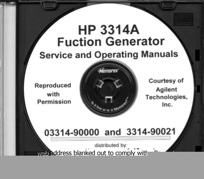 Hp 3314A operator + service manuals + hp x-reference