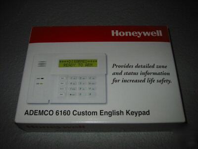 New 6160 white alphanumeric keypad honeywell ademco