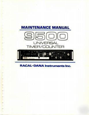 Racal-dana 9500 operation & maintenance manual