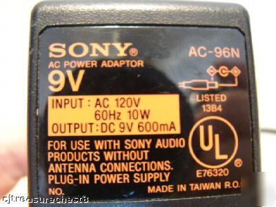 Sony ac-96N 9V adapter #16