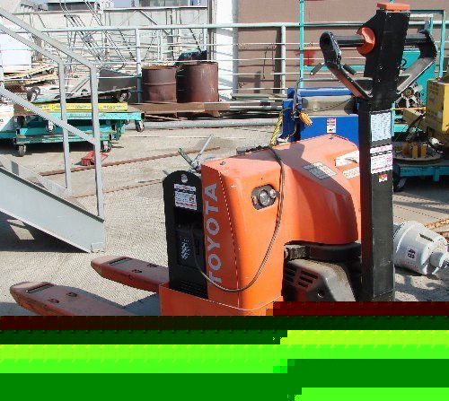 Toyota electric walk behind pallet jack model 6HBW20