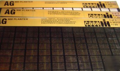 Case ih 900 planter parts catalog book microfiche