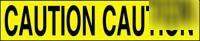 Caution yellow barricade tape 3 mil 1000' case 8 rolls