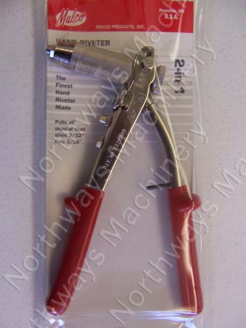 Malco 2 in 1 hand riveter sheet metal tool rivet gun