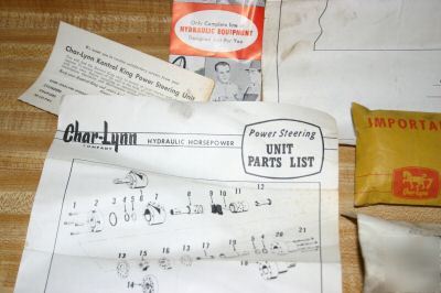 Manual and instructions for char lynn power steering 