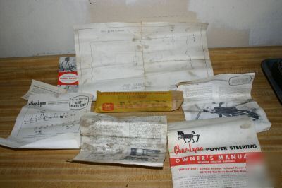 Manual and instructions for char lynn power steering 