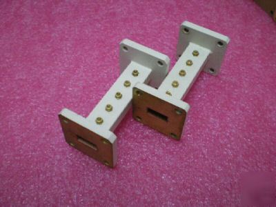 2X WR51 pole filter waveguide 6.5CM brass