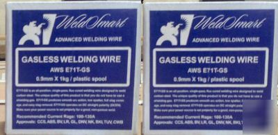 2 x 0.9MM x 1KG gasless mig welding wire 