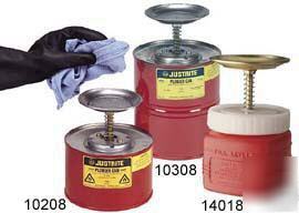 Justrite plunger can 1 qt red part#14018