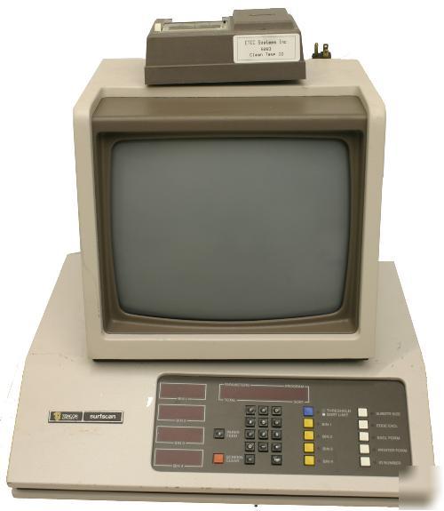 Tencor surfscan wafer inspection controller, mon, print