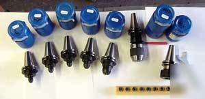 18 pcs. bison cat 40 cnc tooling kit - 
