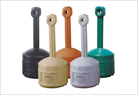 Cease fire polyethylene liner pail ashtray smoking urn