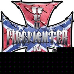 Firefighter decal reflective 2