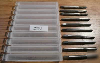 New 10PC hss M5 x .8 quality import bottom tap