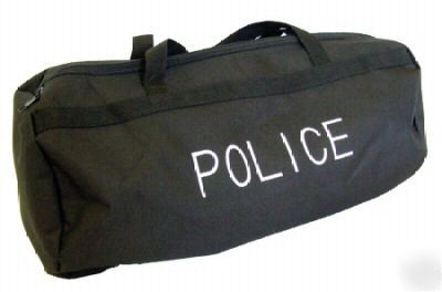 New black nylon barrel/ duffle/gear bag