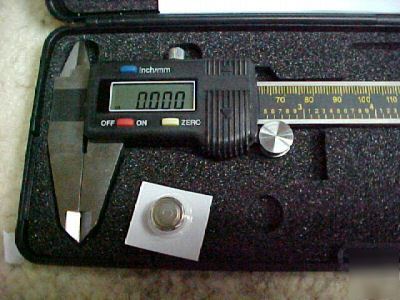 New digital caliper stainless hardened 4 in/100 mm 