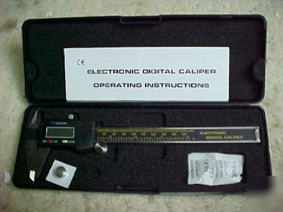 New digital caliper stainless hardened 4 in/100 mm 