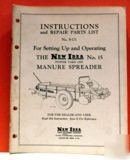 New operating manual idea no 15 manure spreader