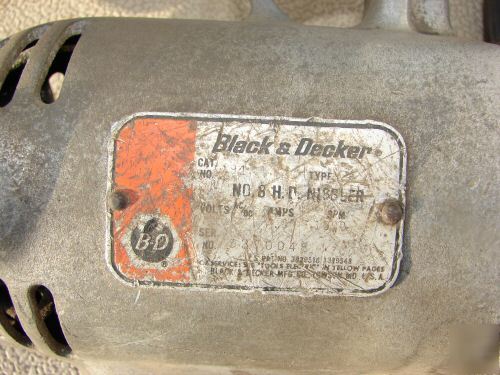 Nib black decker hand uni shear bler sheet metal cutter