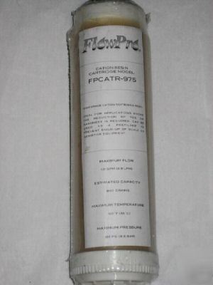 Flowpro cation resin cartridge model fpcatr-975