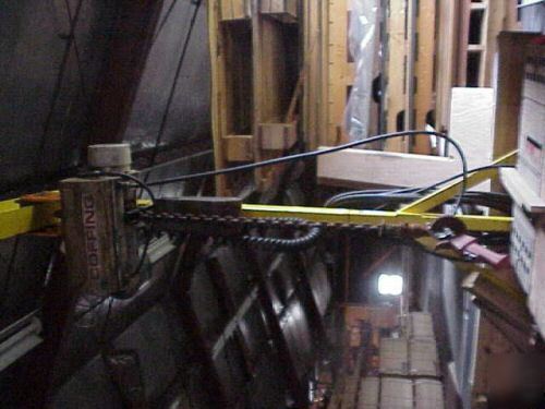 2 ton coffing hoist electric mobile rollers rails hook