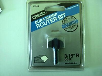 3/16 radius ogee dura-sharp router bit