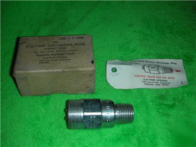 Carbon dioxide CO2 discharge plug electric squib fire