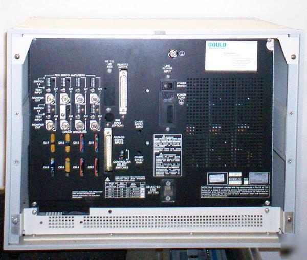 Gould RS3800 amplifier chart recorder w/ remote nice 