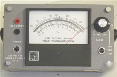 Yellow springs instrument tele-thermometer 42 sf test