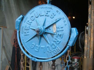1 ton chain fall hoist lift engine shop chisholm pull