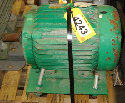 20 hp baldor 230/460 volt, 1760 rpm 256T motor (4243)