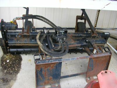 Used harley 6' skid loader power rake