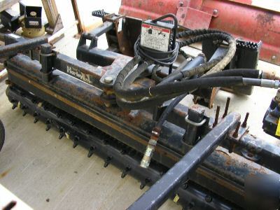 Used harley 6' skid loader power rake