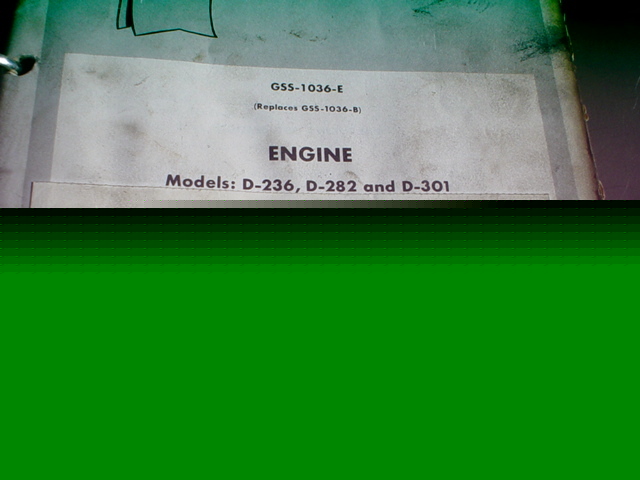1967 ih ihc d-235 282 301 engine service manual