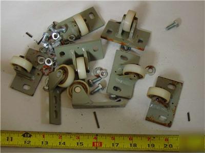 8 nos heavy duty small wheels / casters 1-1/4