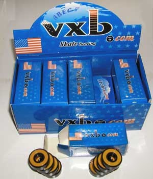 80 608-RS1 abec-7 black skateboard/ skate// bearing vxb