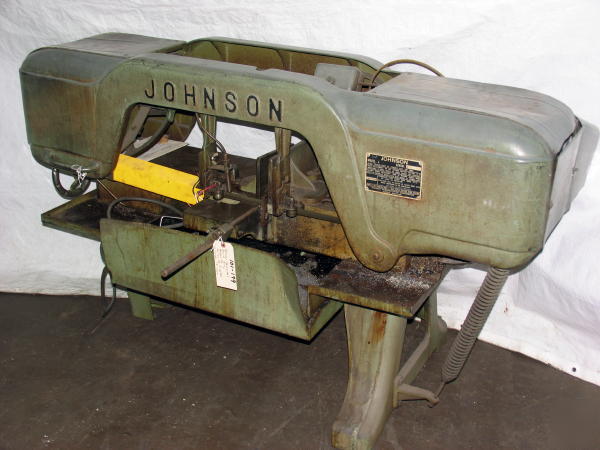 Johnson horizontal band saw bandsaw