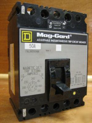 Square d circuit breaker FAL36050I6M 50A a 50AMP