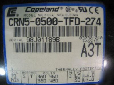Copeland refrigeration condensing unit