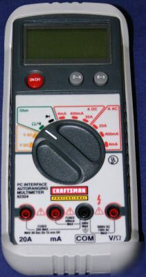 Craftsman 82324 pc interfacing autoranging multimeter 