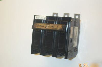 Cutler hammer type ba BAB3050H 3 pole 50 amp breaker 