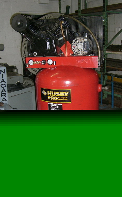 Husky 4 h.p. reciprocating air compressor 230V 1PH 2007