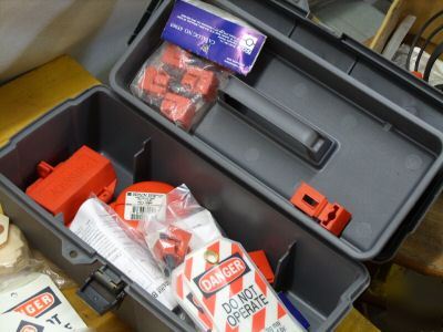 Large lot of lockout tagout padlock safety items nice 