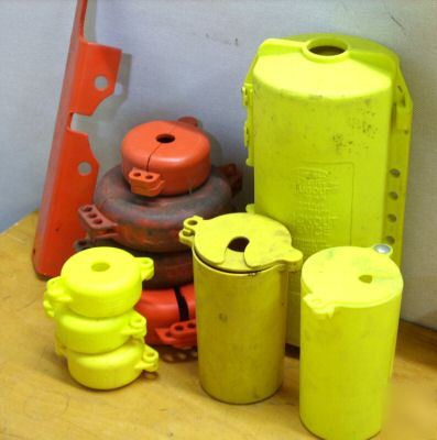 Large lot of lockout tagout padlock safety items nice 